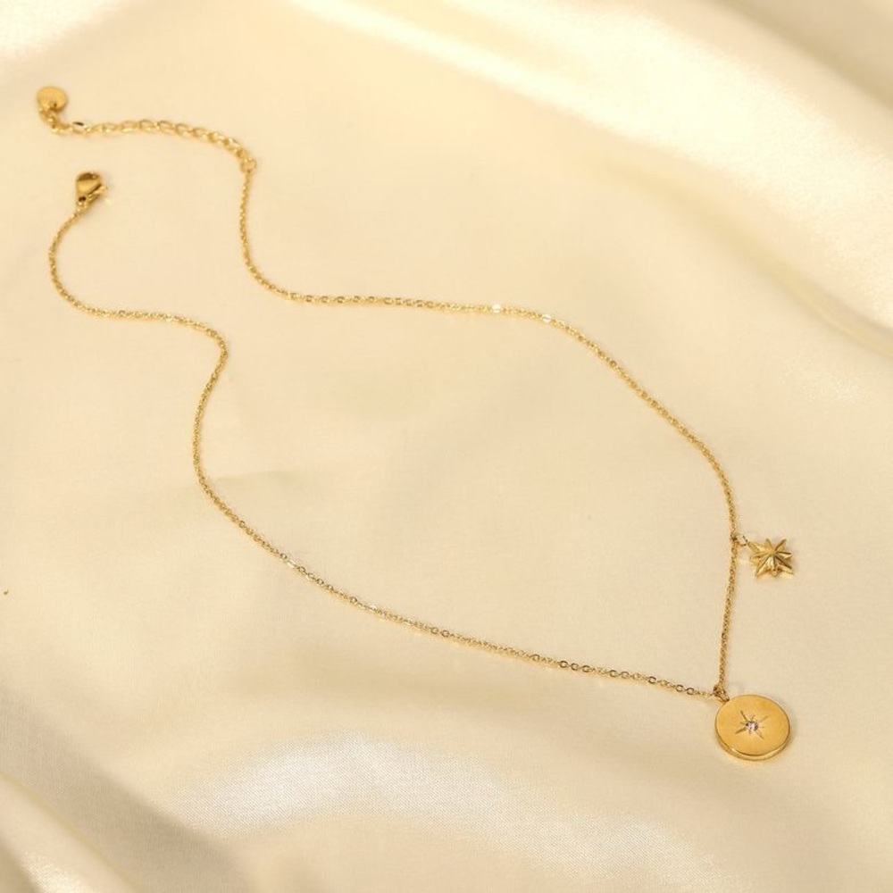 GOLD PLATED  STARS NECKLACE